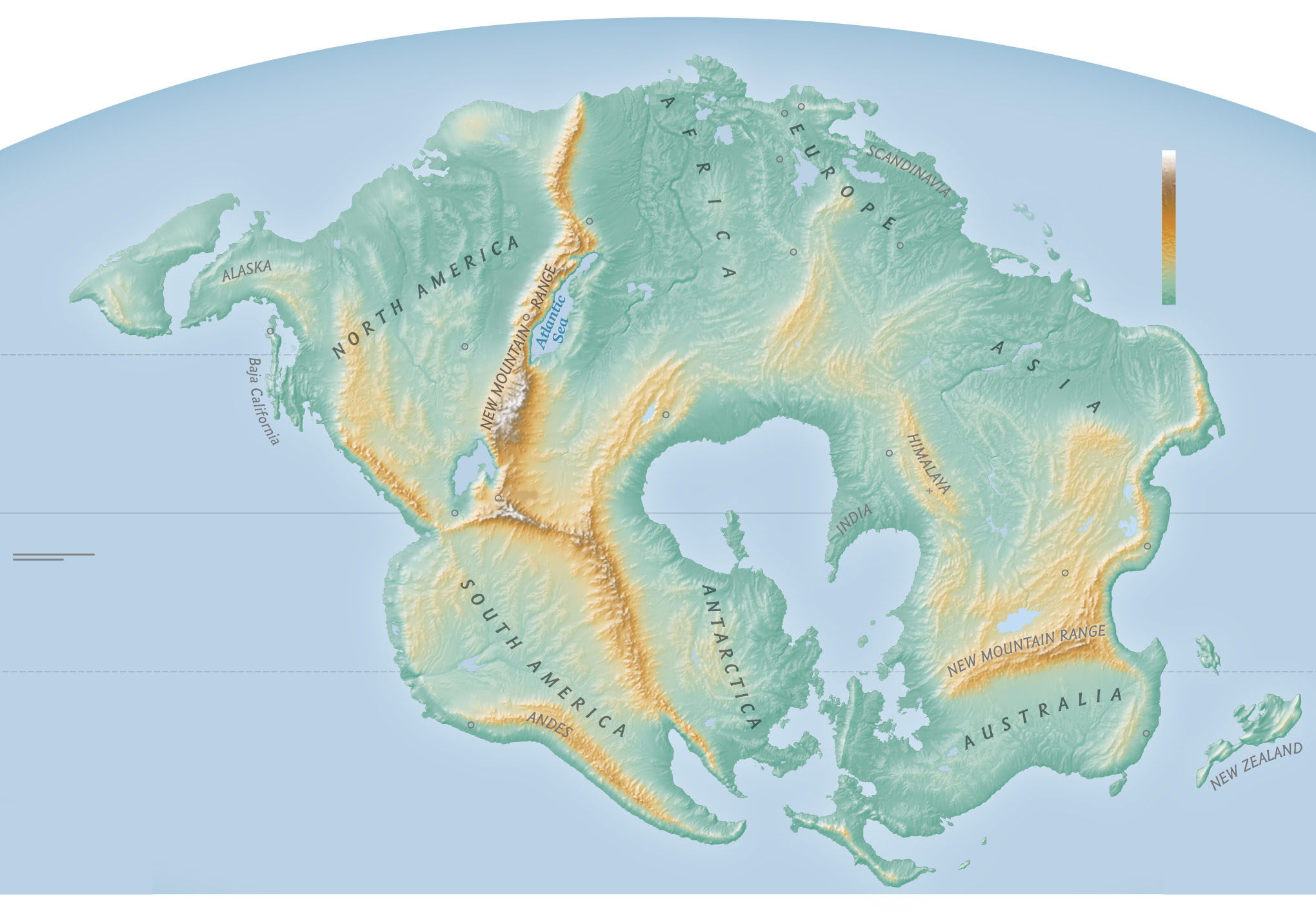 mapa como se vera mundo 250 millones anos